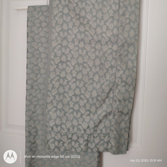 SFERRA GRETA QUEEN FLAT SHEET TWO STANDARD SHAMS  EGYPTIAN COTTON SEAMIST ITALY - Picture 1 of 9